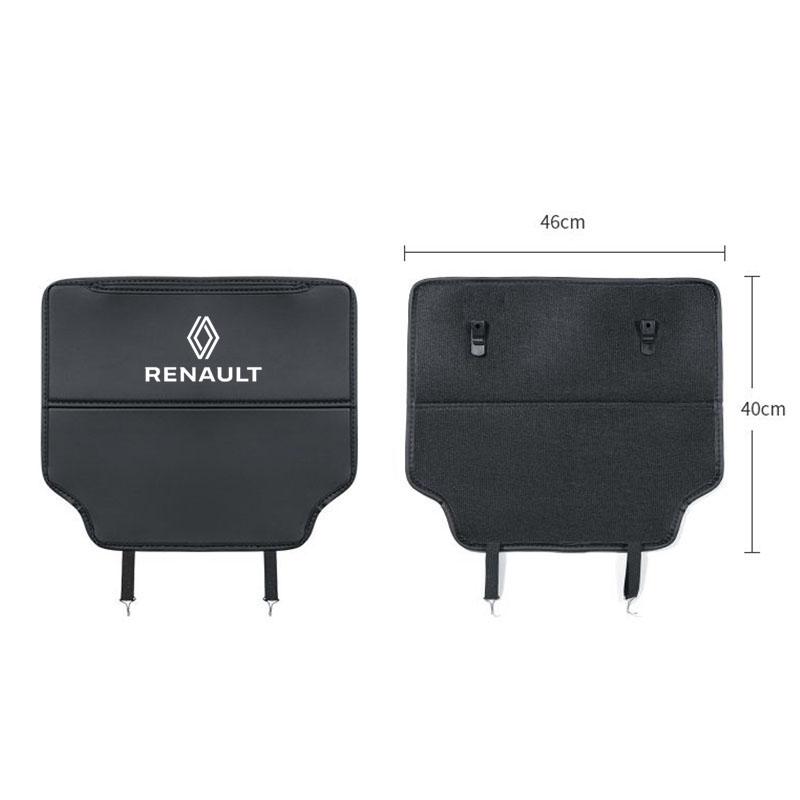2026 Hot For Renault Hub Caps 1Pcs Car Seat Back Anti Kick Cover Pad Anti-dirty Mat For Renault QM6 Clio Megane Espace Kadjar Ko