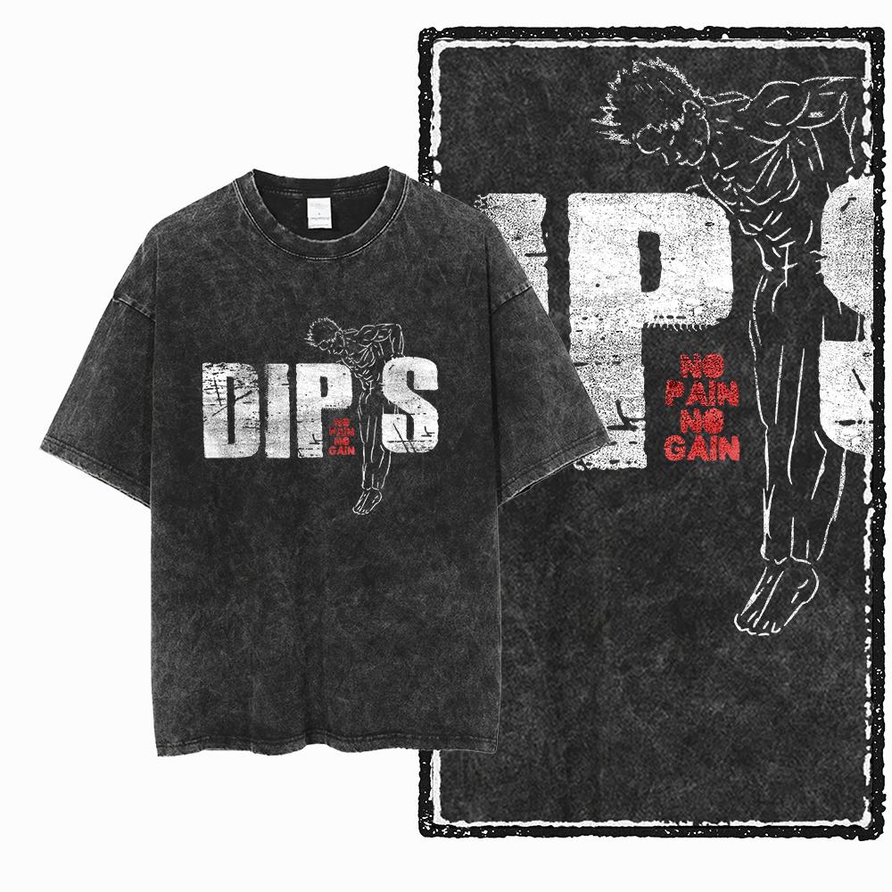 YG BODY BUILDING  Printed Cotton Acid Washed Graphic Unisex T Shirt Cool CROSSFIT Streetwear Men Tshirts Big Size Tee for men