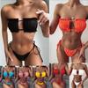 New Pleated Sexy Hollow Women's Bikini Swimsuit