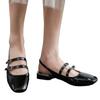 Fashion Flats Women's Sandals Elegant Shallow Shoes Designer Buckle Loafers Shoes Woman 2025 Summer Slingback Dress Sandalias De Mujer