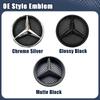 Front Grille Emblems For Mercedes Benz A W176 B W246 C W205 E W212 W207 S W217 R W251 SL R231 ML W166 GL X166 GLA X156 GLK X204