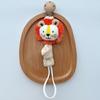 Cute Cartoon Animals Pacifier Chain Clip Cotton Cloth Dolls Animal Wood Rodent Nipples Holder Newborn Toys Teether Accessories