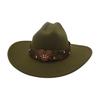 British Style Model Felt Hat Ancient Ethnic Style Big Brim Woolen Hat Big Love Explosion Jazz Top Hat