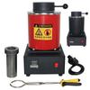 Black&red G235 Jewelry Making Tools Metal Melting Furnace with LED Display Screen Gold Melting Machine for Tin Aluminum Crucible Machine 3KG