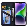For iPhone 14 Plus Cell Phone Case Anti-drop PU Leather Wallet Stand Cover