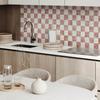 Aesthetic Vinyl Wall Covering with Print 120x60 Cm Marble Checkerboard Pattern