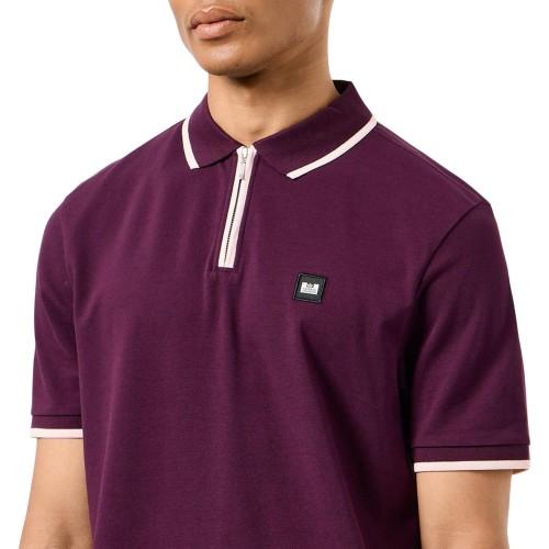 Weekend Offender Mens Shore Zipped Polo Shirt