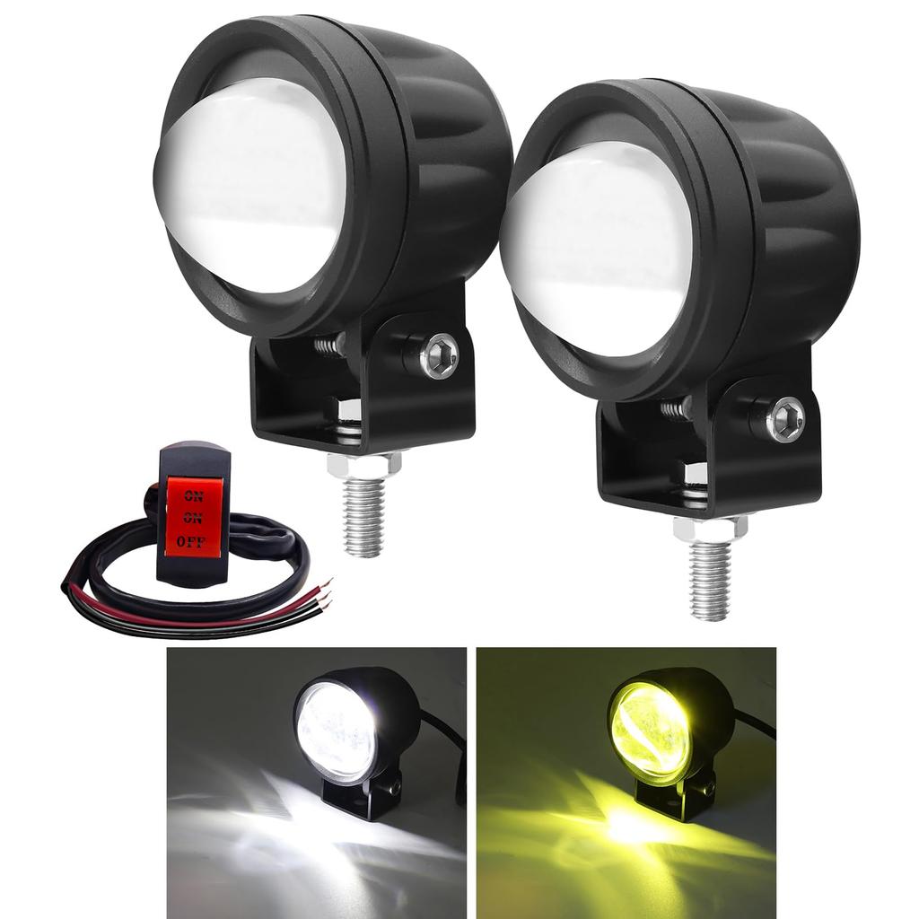 X-STYLE Motorcycle Fog Lamp with Cut Line 20W 2 Colors