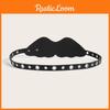 Faux Retro Trendy Leather Belt With Metal Pin Closure Bold Decorative Elements