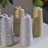 Silver Gold Hollow Yarn Butterfly Yarn Double Core-spun Yarn Wiring Handmade DIY Crocheted Woven Bag 100g