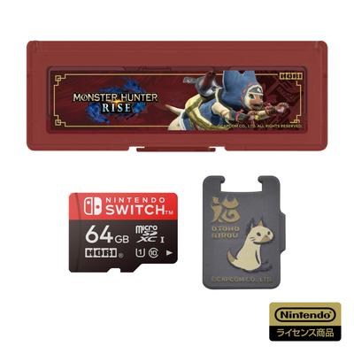 Licensed Monster Hunter Rise microSD Card 64GB Card Case 6 for Nintendo Switch Switch [Nintendo Product] + [Nintendo Compatible]