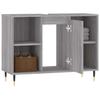 VidaXL Bathroom Cabinet Sonoma Grey 80x33x60 Cm Engineered Wood 831626