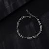 925 Sterling Silver Sparkling Chain Bracelet Female Ins Niche Design Luxury Exquisite Bracelet for Women Silver 925 Jewelry