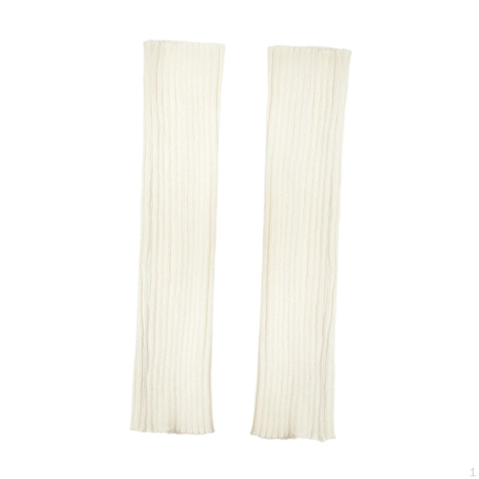 

Носки без стопы для женщин, длинные гетры для осенних и зимних мероприятий белый