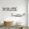 Retro Laundry Room Sign Distressed Metal Wall Art Sign Rectangular Decorative Sign for Home Game Room Decor