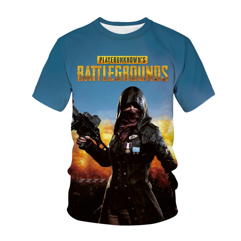 T-shirty Playerunknowns Battlegrounds Gra PUBG Nadruk 3D Dziewczęta Chłopcy Codzienna Modna Koszulka Koszulki Dziecięce Góry Ubrania Dziecięce