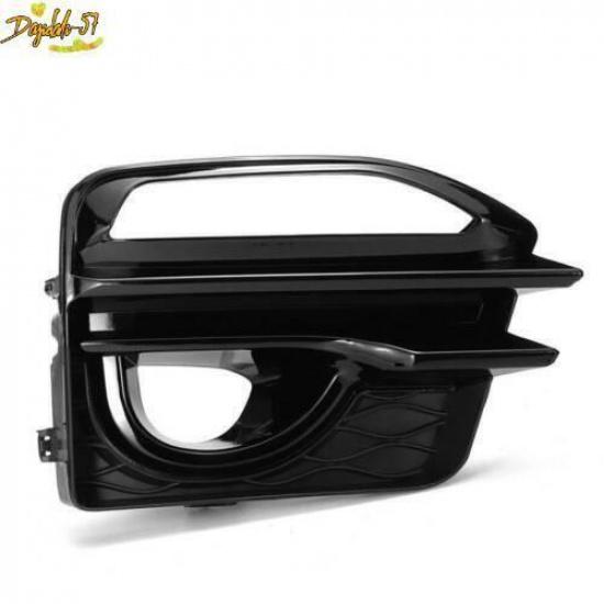 Black For Infiniti Q50 Sport 2014-17 Bezel Front Bumper Fog Light Cover Trim New