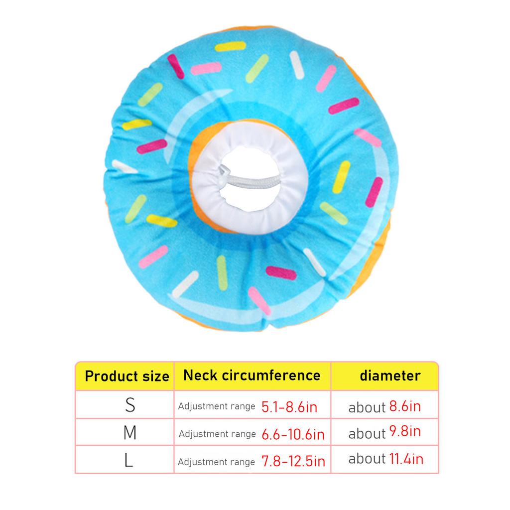 Pet Elizabeth Halsband Anti-Bite Donuts Halsband Katt Hund Grooming Huvudbonader Pet Halsband