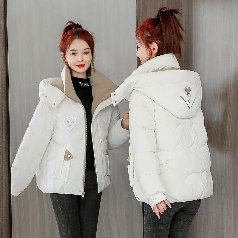 Short cotton jacket women's 2025 new thickened winter padded jacket Korean version loose winter women's jacket cotton jacket