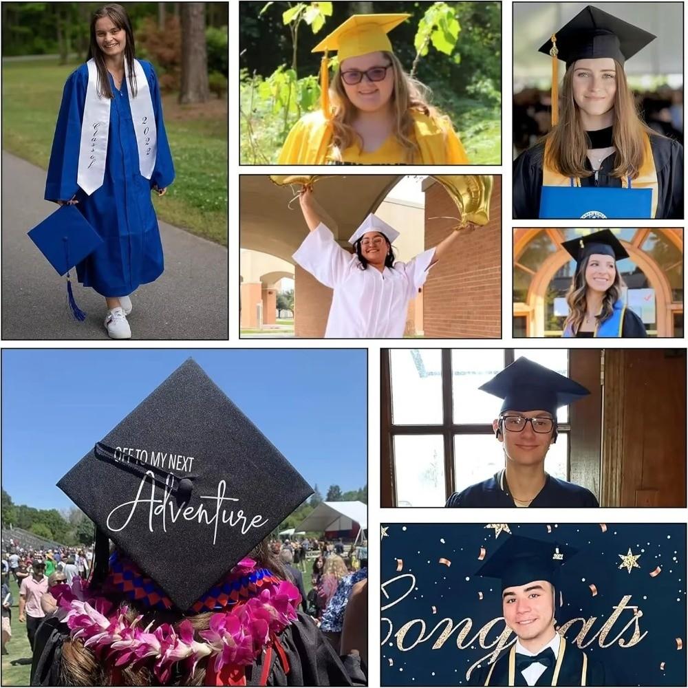 Breathable Matte 2026 Graduation Cap DIY Bachelor Academic Hat  College Graduations