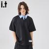 :CHOCOOLATEit Men's Faux Two-Piece Polo T-Shirt