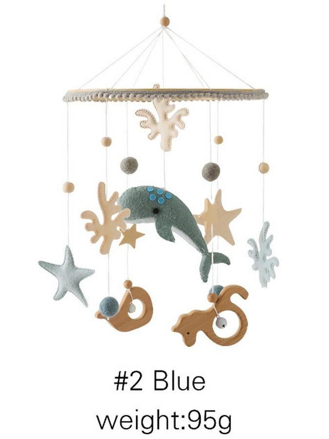 Rotating Crib Mobile: Newborn Baby Sleep Aid & Educational Rattle Toy