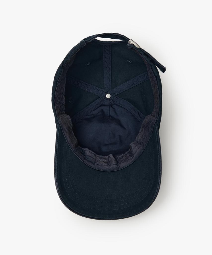 MAISON MINED Doodle Heart Vintage Washed Ball Cap Navy