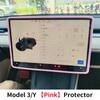 Per Tesla Model 3 Y Highland Protezione Schermo Cornice in Silicone Copertura Bordo Display Corpo Accessori per Controllo Centrale 2024 2023 2022