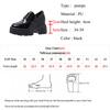 Lucyever Lace Up Platform Loafers Women 2024 Autumn Patent Leather Chunky Heel Pumps Woman Round Toe Hidden Heels Shoes Female