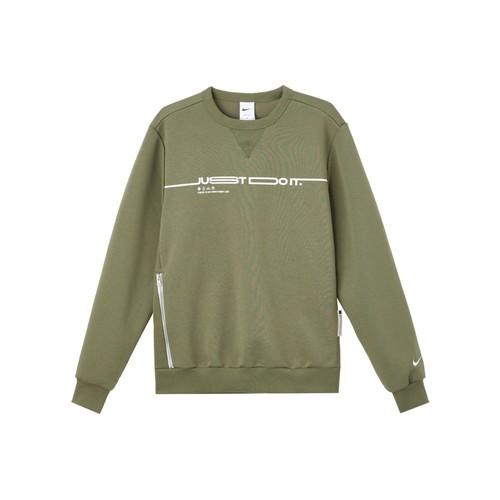 

Nike Comfortable Logo Crewneck Pullover Sports Long-Sleeve Sweatshirt Men Green EU L зелений