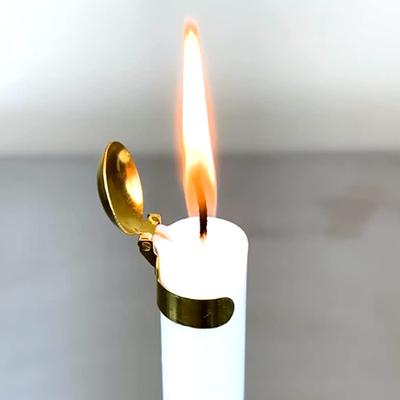 Gold Silver Automatic Candle Snuffer Fire Extinguisher Candle Flame Safely Wick Flame Extinguishing Clip for Home Indoor Outdoor