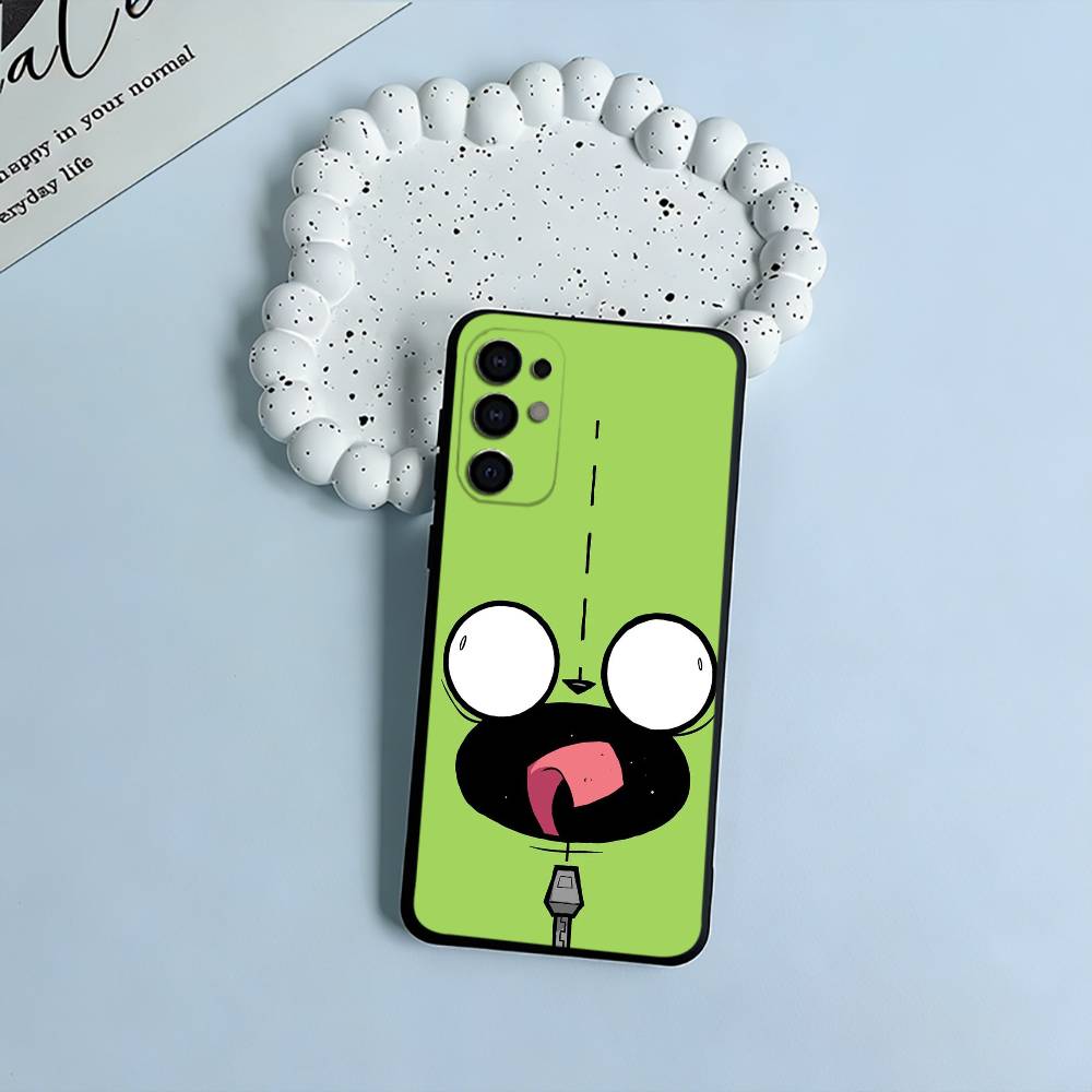 Cartoon Invader Zim Gir Black Soft Silicone Phone Case for Samsung S25, S24, S21, S22, S23, S30, Ultra, S20, Plus, FE, Lite
