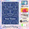 Everton 5D DIY Diamond Painting Custom Name Text, Full Drill Rhinestone Mosaic Art Home Gift