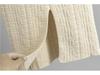 Women's Spring & Autumn High-End Knit Suit Set with Slimming Collar Coat & Hip Wrap Skirt
