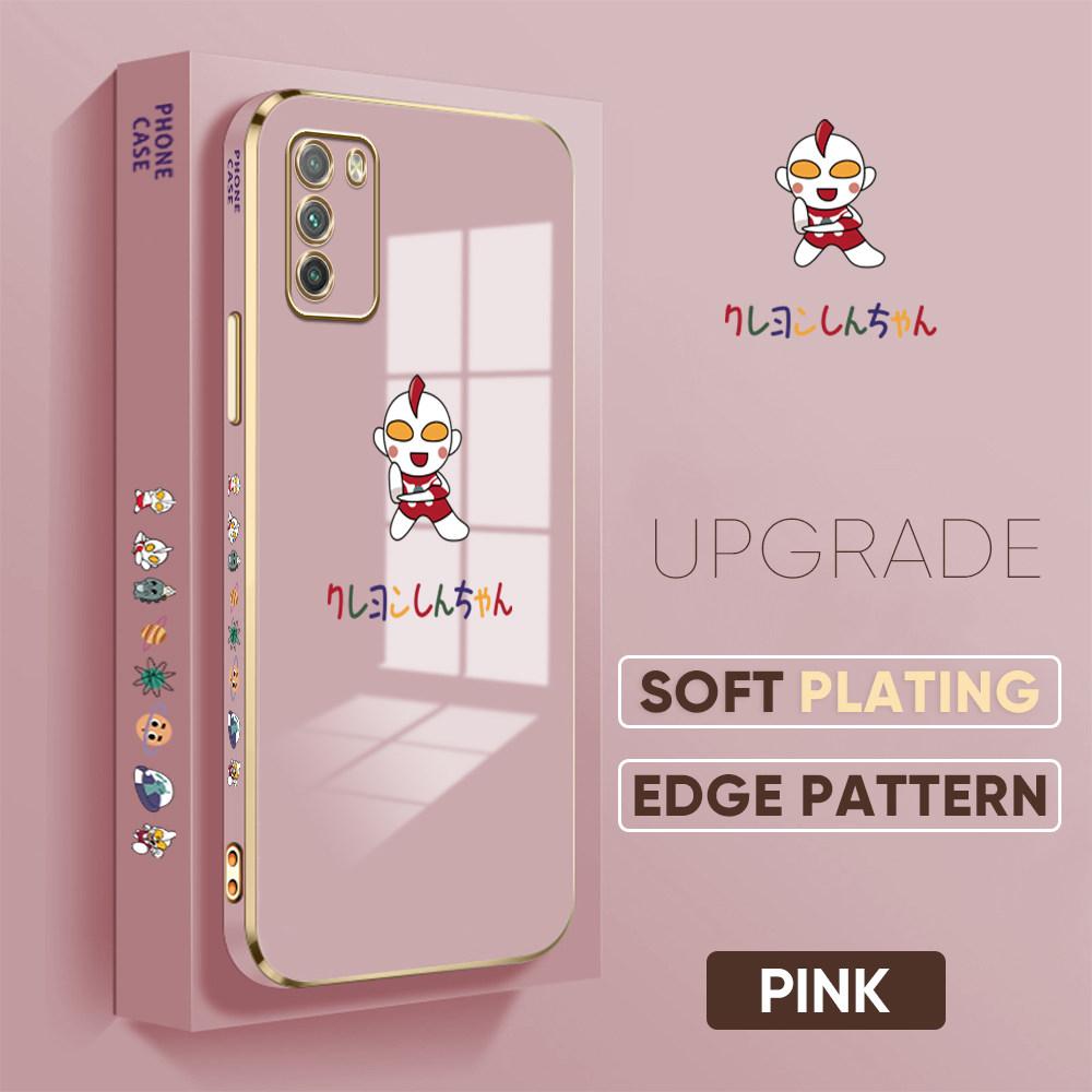 Bunte Druckmuster Quadratisches Randmuster Gehäuse Überzogene Telefonschale Luxus Überzogene Weiche Telefonhülle für Huawei Honor Xiaomi Redmi