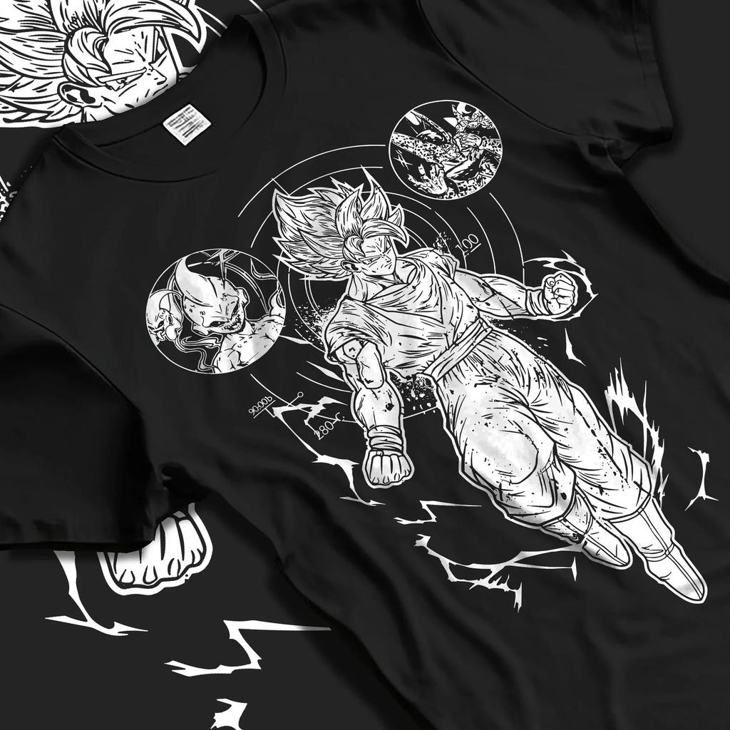 Hot Sale Anime Dragon Ball Cotton Manga Graphic Print T-shirt Men Women Streetwear Y2k Harajuku Loose Casual Oversized Top Summer New Tee