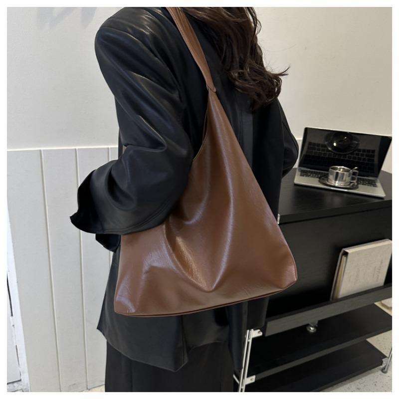 Spring New Korean Texture Trend Fashion Minimalist Casual Shoulder Tote Bag Women