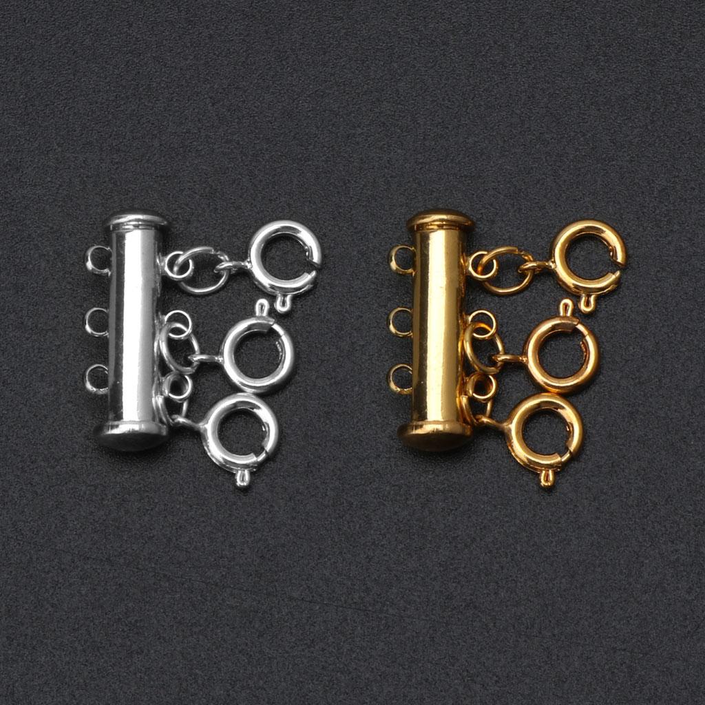 Jewelry Connectors Layered Necklace Clasp Magnetic Tube for Stackable Necklaces