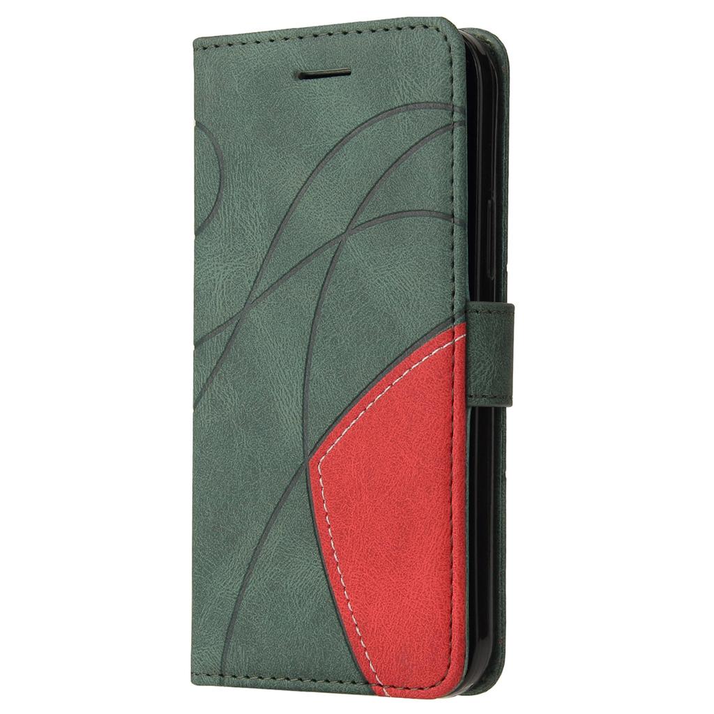 For Xiaomi Poco C75 4G/Redmi 14R 5G/14C 4G Leather Case Wallet Stand Color Splicing Phone Cover