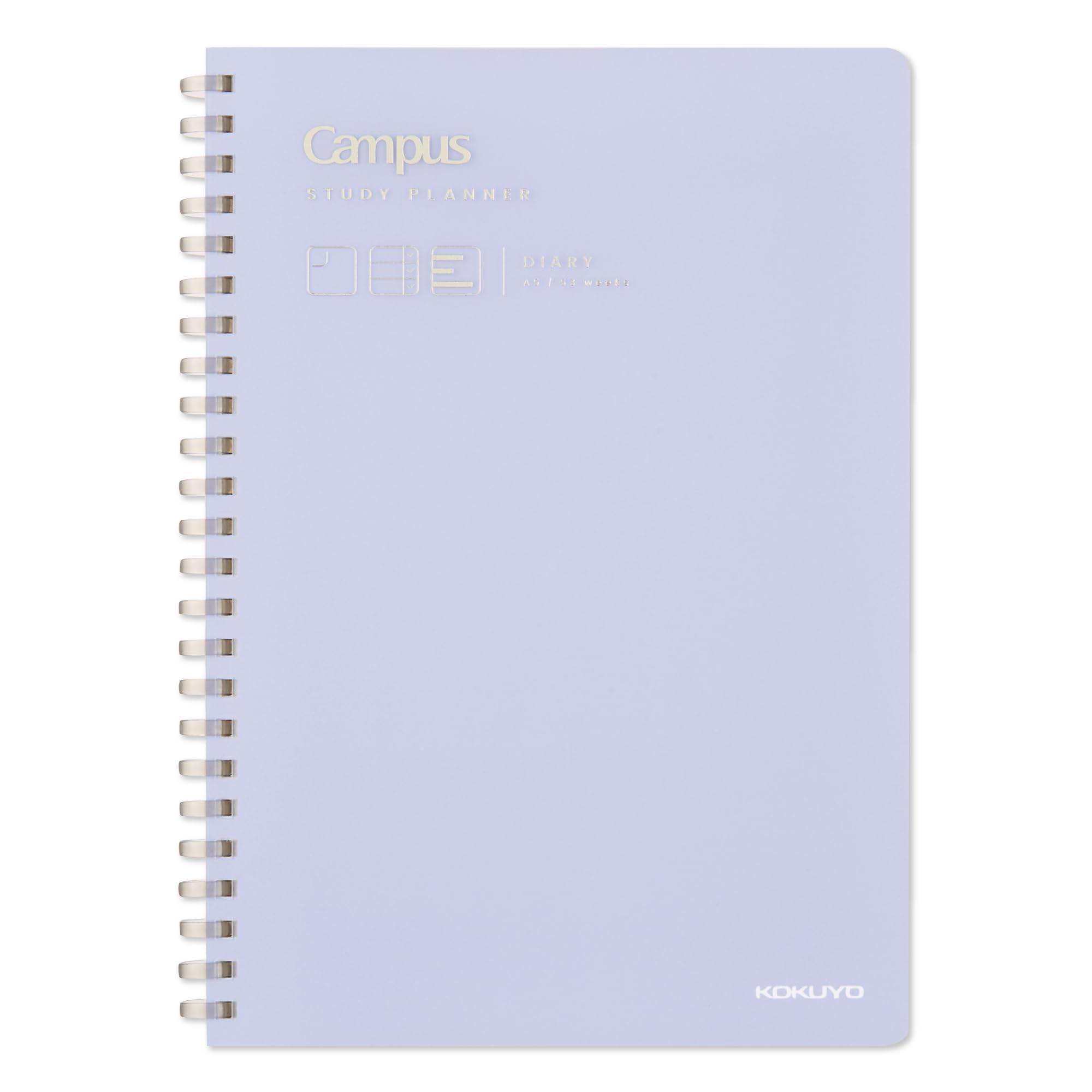 

Kokuyo Campus Study Planner for Clearly Organizing Your Goals and Study Diary, Plans, A5, Purple, AMNI-SY138-V фиолетовый