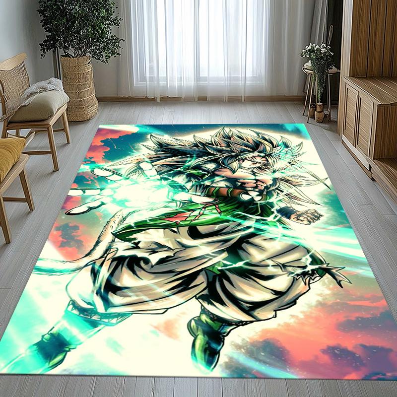 Anime D-Dragon Ball Game Cartoon Living Room Non-Slip Area Rug Soft Carpet for Bedroom Kids Playroom Sofa,Home Decor Doormat