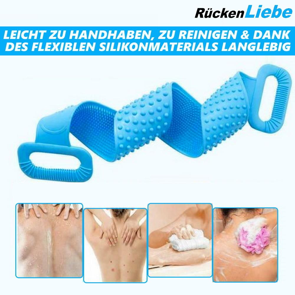 BackLove Back Brush Body Brush Scrubber Massage Silicone Shower Brush 76cm