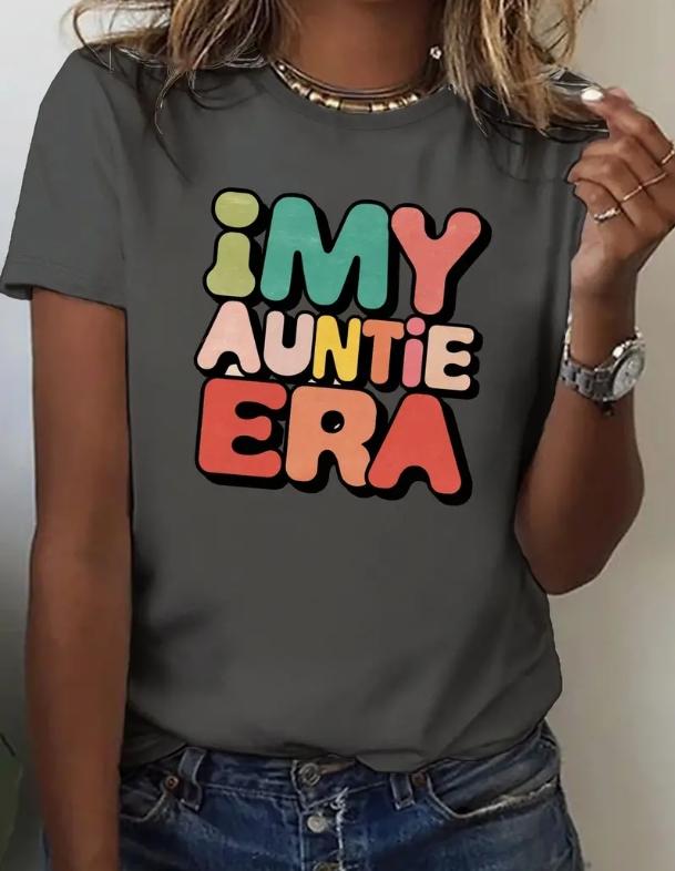 

Модная женская креативная и милая цветная футболка с буквенным принтом, забавная повседневная футболка с круглым вырезом и короткими рукавами, летняя женская футболка 8XL серый