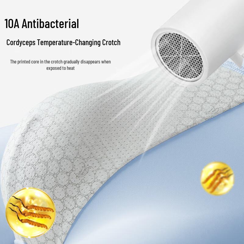 Men's Ice Silk Antibacterial Seamless Boxer Briefs