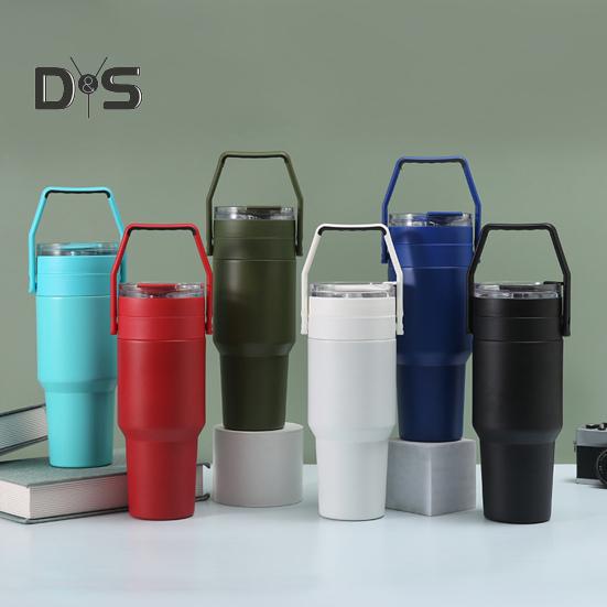 

Стакан из нержавеющей стали на 40 унций с соломой, герметичная бутылка для воды с вакуумной изоляцией, не содержащая BPA, для домашнего офиса, автомобиля