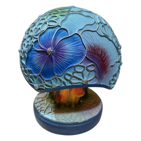 Mushroom Table Lamp Colored Mushroom Shape Night Light Resin Bedside Lamp Desk Reading Lamp for Kids Room Living Room