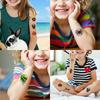 54 Stück Temporäre Tattoos Dekorative Aufkleber Wasserdicht Langlebige Körperaufkleber Halloween-Aufkleber Cartoon Für Frauen Männer