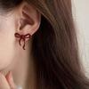 1 Pair Women’s Vintage Elegant Bowknot Stud Earrings Hollow Large Design Daily Wear Thanksgiving Gift Party&Vacation Accessories