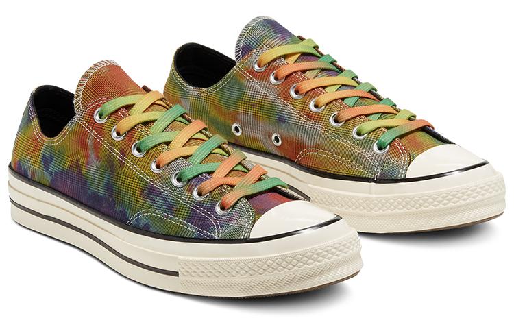 Chuck 70 Converse Low 'Glen Plaid Tie Dye' 168879C