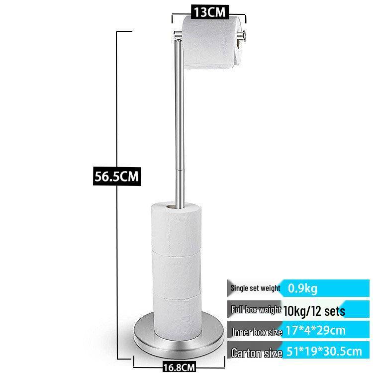 

Напольный держатель для туалетной бумаги из нержавеющей стали, конструкция с вертикальной штангой без сверления